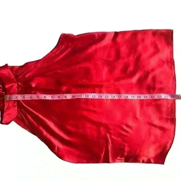 Red Bow Back Halter Top Large NWT - Picture 6 of 7